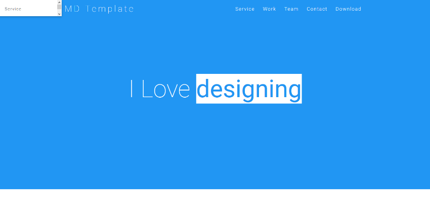  Material Design HTML Template Free Download Template Drive